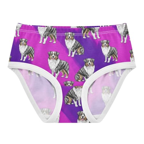Joisal Abstract Cute Dogs Purple Toddler Underwear Floral 2t Cotton Little Girl Panties Print Briefs Underpants - Main Image