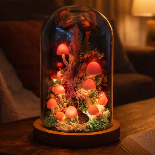 Nordic Notch Mushroom Lamp - Mystical Red (1 Mystical Red)