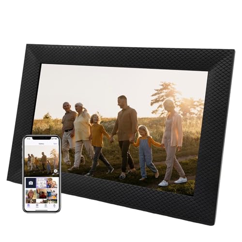 Xixi vision Digital Picture Frame, 10.1-inch High Definition Touch Screen, 16GB Memory, Digital Photo Frame with Automatic Rotation Feature.Gift for Mother's Day, Parents, Grandparents