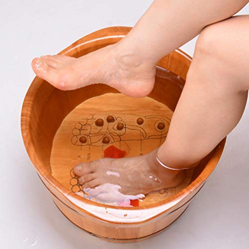 Spa de pies de madera para masaje y baño relajante miniatura 5
