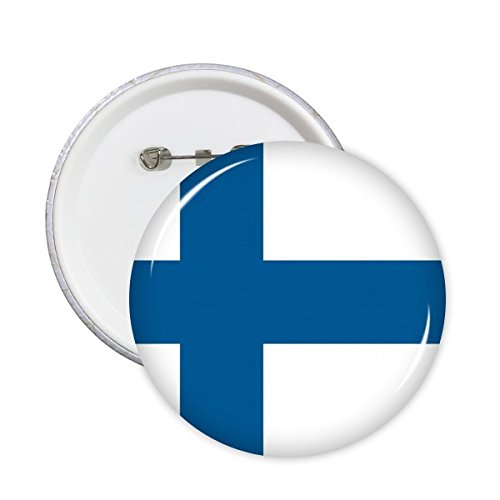 Drapeau Finlande en badge bouton XL pour vos sacs de voyage et vestes