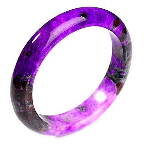 Bracelet en jade lavande de 64 mm : le cadeau idéal en bijoux rétro pour femme