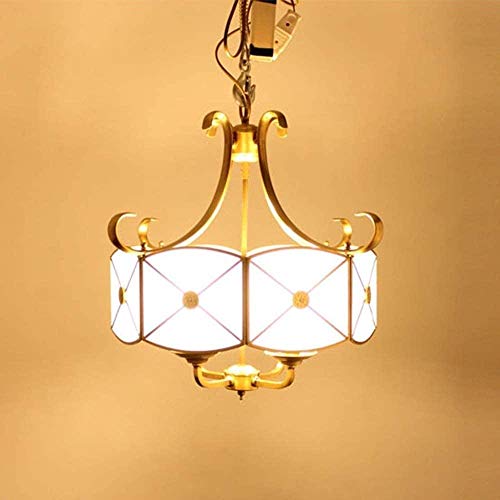 Lustre rétro chambre salon couloir en cuivre soudé
