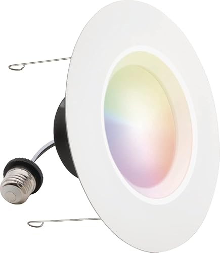 Miniatura 39 de Juno RB4 SWW5 MW M6 RetroBasics - Kit de molduras de luz descendente, LED blanco conmutable, moldura deflectora, CCT conmutable, 2700K, 3000K, 4000K