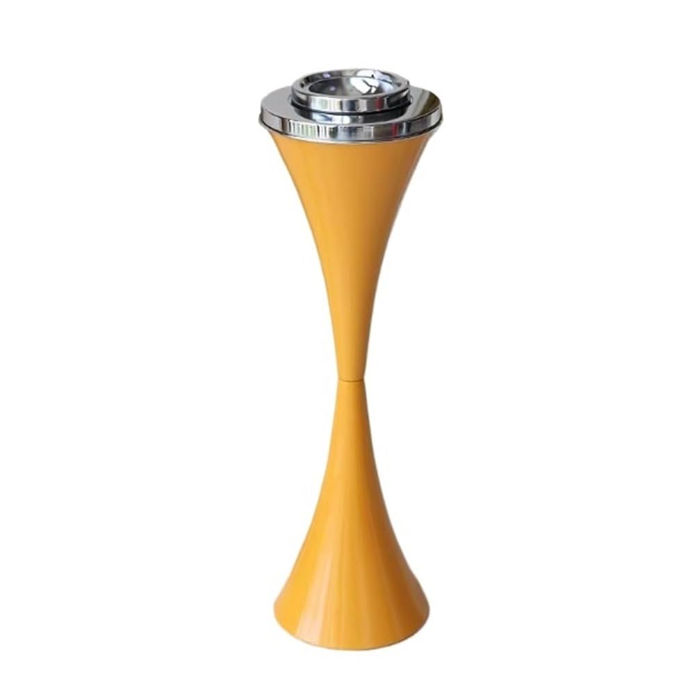 Popielniczka Modne domowe siedzenia na zewnątrz, biuro, bar, model, łazienka, metalowa popielniczka Popielniczka przenośna(Yellow)