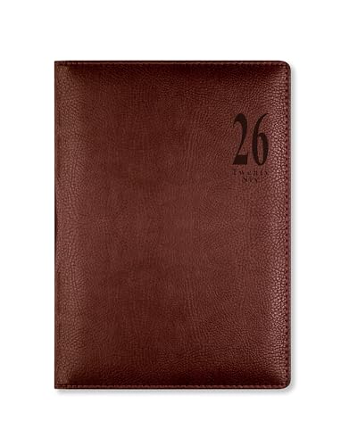 Letts Of London Milano A5 Week To View 2026 Diary - Chocolate 26-081170