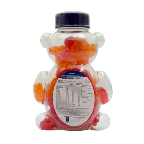 Image of BRITISH LIFE SCIENCES PVT LTD ; Nutrition For A Healthy Beginning Happi Kidz Multivitamin Gummies For Kids - (120 Count Gummy Bears) -Orange & Strawberry - Children above 2 years (Pack of 2)