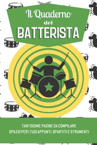 Il Quaderno del Batterista: L'idea regalo perfetta per prendere appunti con pentagramma