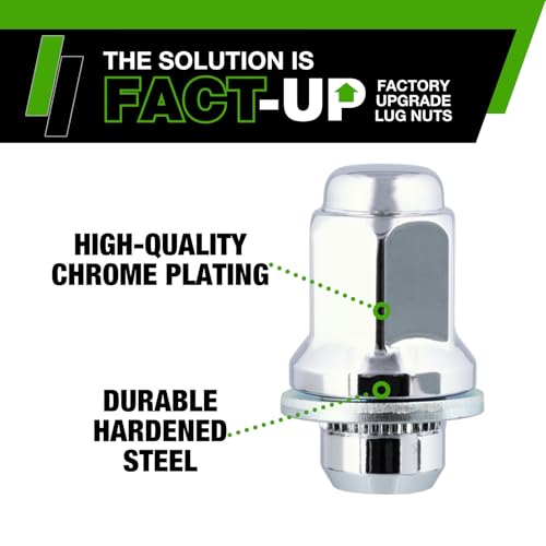 Image of DPAccessories Lug Nuts Compatible with 2005-2015 Toyota Tacoma | Chrome OEM Style | Factory Aluminum Wheels Only | Set of 24 Wheel Nuts | DTOTA602F-CH /1