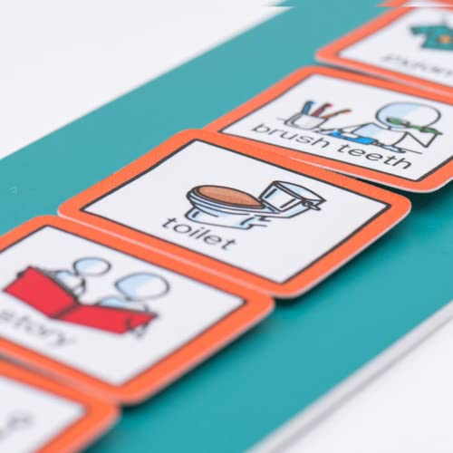 Morning and Bedtime Routine Chart with 12 visual symbols pecs cards by Create Visual Aids to support routine, transition for children, autism, aspergers, ADHD, speech and language delay. - Image 7