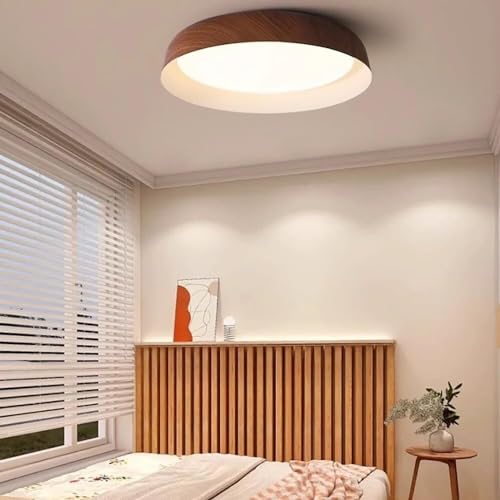 Plafonnier profil bas LED grain de bois pour plafond bas - 7