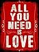 SMART BLONDE All You Need is Love Novelty Mini Metal Parking Sign PM-1189