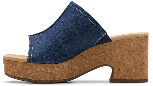 Image of Clarks Women's Nerisa Vine Cork Heeled Sandal | Casual Sandals