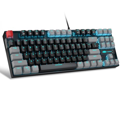 MageGee 75% Mechanical Gaming Keyboard, Red Switch, LED Blue...