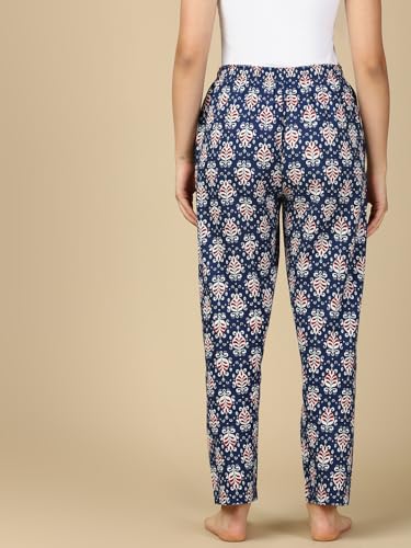 Image of PYNK by Lux Cozi Women's Cotton Printed Palazzo Pyjama Relaxed Lounge Pants | Super Soft Comfortable | Loungwear Pyjama Pant-Pack of 1