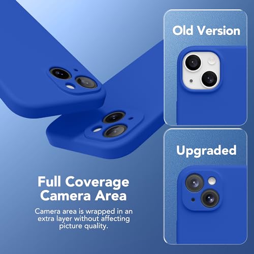 Image of Magnetic for iPhone 15 Plus Case, Compatible with MagSafe, [Full Camera Protection][Screen Protector] Silicone Shockproof Protective Phone Case for iPhone 15 Plus 6.7 inch, Klein Blue