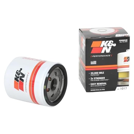 K&N Premium Oil Filter: 20,000 Mile Engine Protection with Wrench Off Nut: Compatible with Select 2006-2022 ALFA ROMEO/BUICK/CHEVROLET/DODGE Vehicle Models (See Description for Select Models),HP-1017
