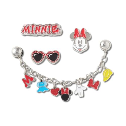 Minnie Elevated 2 Lot de 5 Jibbitz pour transformer les sabots classiques des enfants