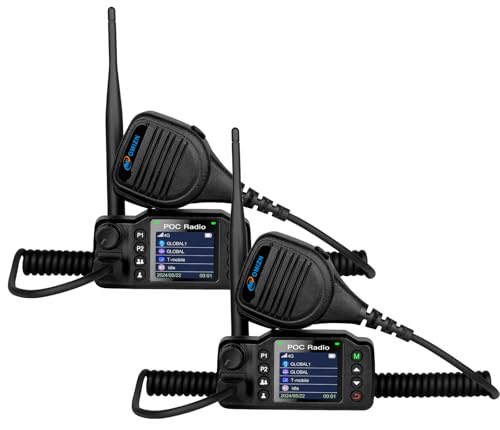 OMIZN CT1 4G LTE Mini Car Radios, Global Unlimited Range Walkie Talkie with GPS, HD Screen, Noise Cancellation, Plug and Play for Fleet Truck Taxi Off-Road