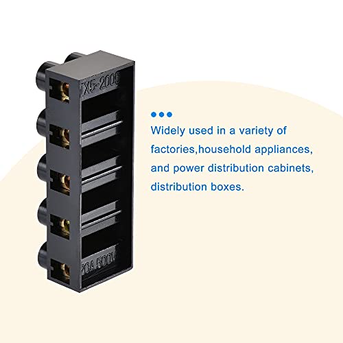 Bloque de terminales de tornillo de 5 posiciones para un cableado eléctrico estable 5