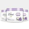 Dove Whipped Body Cream Dry Skin Moisturizer Lavender and Coconut Milk Nourishes Skin Deeply, 10 Ounce (Pack of 3)