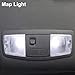 GLOFE Interior LED Bulbs Kit Package Replacement for 2007 2008 2009 2010 2011 2012 2013 2014 2015 2016 2017 Mitsubishi Lancer EVO 6000K Bright White Map Dome License Plate Lights + Free Install Tool