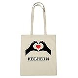 SAG NEIN ZU PLASTIK! JOllify KELHEIM Umwelttasche Jutetasche B1865jute - Farbe: natur: Hände Herz