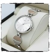 STYLEDOSE Women’s Elegant Silver-Tone Bangle Watch Women Analogue Wrist Watches for Women's &amp; Gir...
