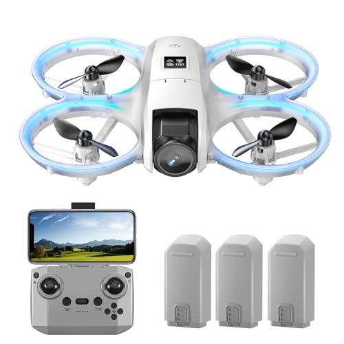 JCMO Dron Mini con Cámara 4K, Drone Portátil con 3...