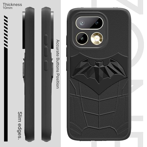Image of Outlouders Back Cover for Realme 16 Pro 5G | Stylish | Scratchproof | Soft Silicone | Shockproof |Enhanced Camera Lens Protection Bumper Case (Black)