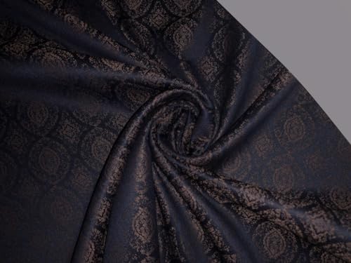 Combinaison en laine bleu marine à motif bronze de 147,3 cm pour femme élégante