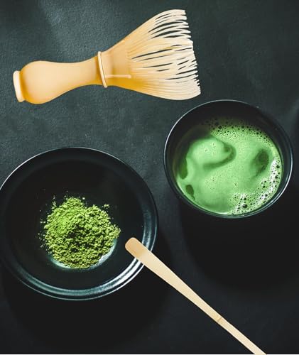Image of 2Pcs Matcha Kit, Resin Matcha Whisk and Spoon Set, Traditional Tea Preparation Tools, Perfect for Beginners and Enthusiasts, Lightweight and Durable