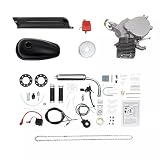 HINOPY Kit motore per bicicletta da 100 cc, a 2 tempi, CDI Pocket Bike, motore a benzina da 44 numeri, 75 dB, per la maggior parte delle mountain bike/bici da corsa da 26/28"