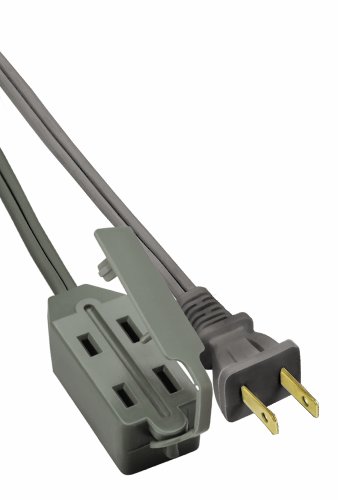 Woods 5606 3-Outlet Extension Cord, 10-Foot, Gray #TOP21
