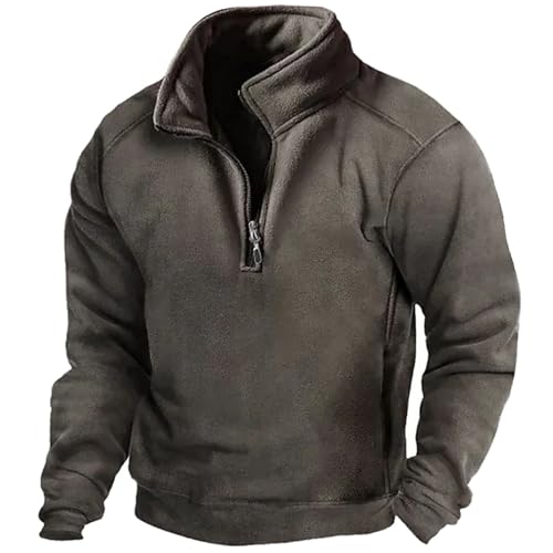 Mens Comfort Zipper Sweatshirts for Men V Neck Fleece Lined 2025 Hoodies Western Outfits Goth Plain Sweatshirts Y2K