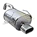 Exhaust Rear Muffler Compatible for 2012-2017 Fiat 500 1.4L | Stainless Steel | Northeastern Exhaust | Free Clamp Included | Automotive Replacement Part