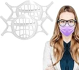 Soporte Facial 3D, Marco de Apoyo Interno para protección Facial y Personas Que Usan Gafas, Puede Reducir el empañamiento de Las Gafas, Marco de Soporte Interno de Silicona Reutilizable y Lavable.