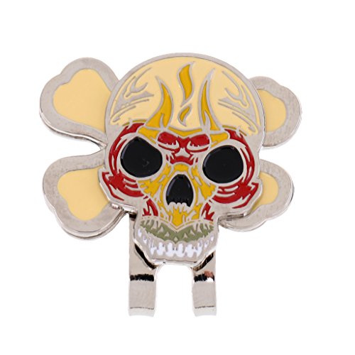 LEIPUPA Clipe De Chapéu De Golfe Com Clipe Magnético De Marcador De Bola De Golfe - Osso