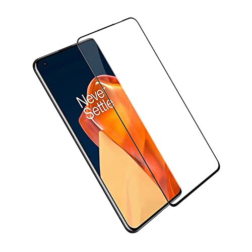 Image of OCTRIX Tempered Glass for Oneplus 9 / 9R / 8T Screen Protector Guard, Full Glue Clear Easy Install Kit, Case Friendly, Pack of 1