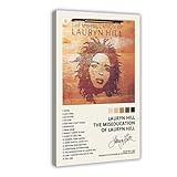 Lauryn Poster Hill The Mise ducation Music Album Cover Canvas Poster Wall Art Decor Print Picture Paintings for Living Room Bedroom Decoration Frame-style12x18inch