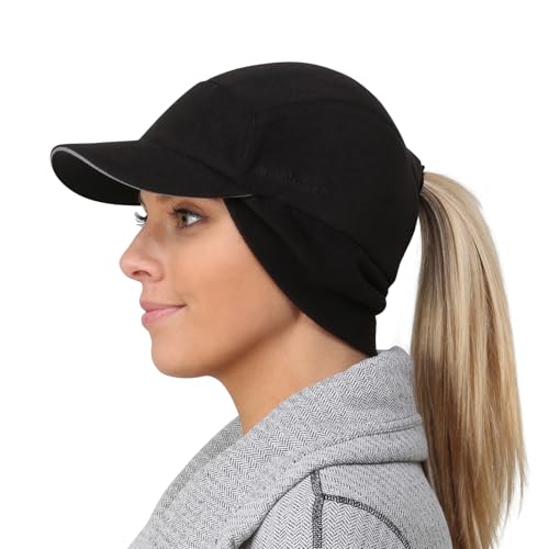 TrailHeads Women's Trailblazer Adventure Ponytail Cap, Black, One Size