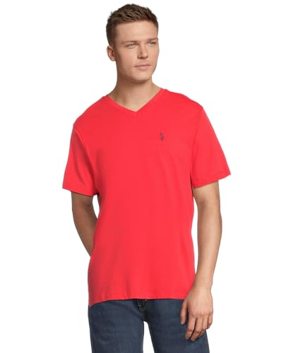 Image of U.S. Polo Assn. Men's Solid V‑Neck T-Shirt