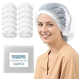 YUJUVI Einweg Haarnetze Haarnetz küche 100 Stück Einweghauben mit elastischem...