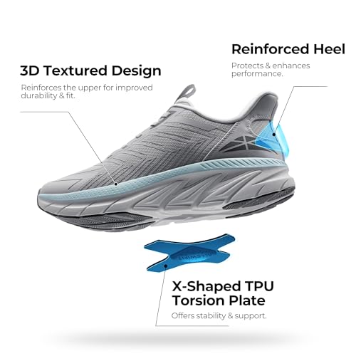 Image of ALLSWIFIT Mens Slip On Walking Shoes Running Sneakers | Comfortable, Tennis, Breathable, Non Slip, Cushion, Lightweight, Athletic, Gym, Workout, Cross Training, Fashion