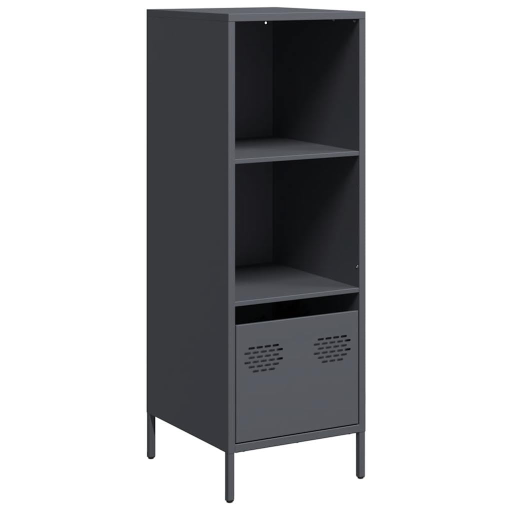 Highboard antracite, 35 x 39 x 103,5 cm, in acciaio