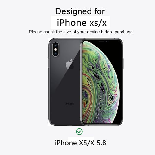 Image of Magnetic iPhone X /XS case,Compatible with Magsafe, Military-Grade Protection,Slim Translucent Matte Shockproof with Anti-Scratch Anti-Fingerprint Phone Cover (Transparent, iPhone X /XS)