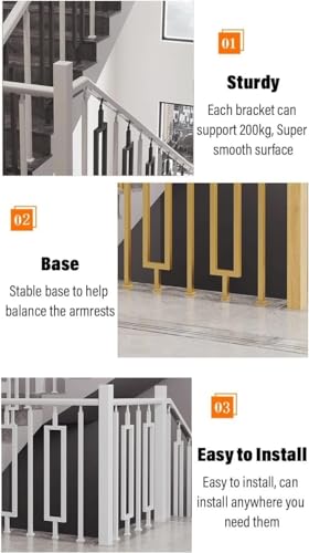 Poteaux de balustrade d'escalier pour sécuriser le vide du sol au plafond - 7