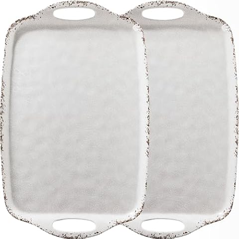 ZAROCRUS Melamine Serving Tray Set Cover