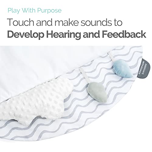 Ladida Stage-Based Baby Play Gym - 4 Zone Sensory & Motor Skills Development Activity Gym - Large 45" Padded Palette Play Mat For Newborn To Toddler With Stem Based Toys, Textures, Learning Cards #TOP7