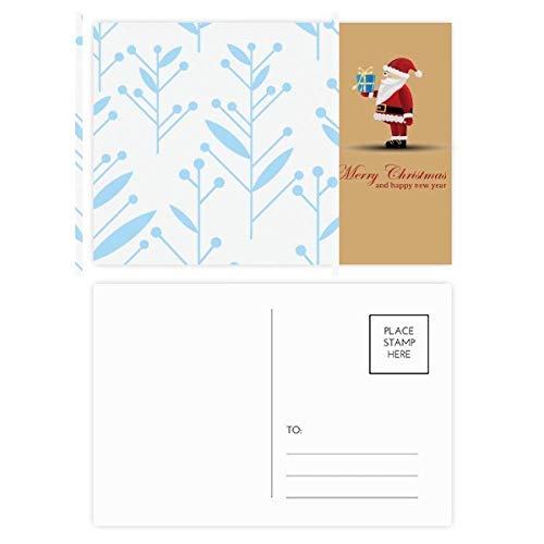 Cartes postales pour plantes motif Père Noël Blue Bud - Fini les vœux banals avec ce lot de 20